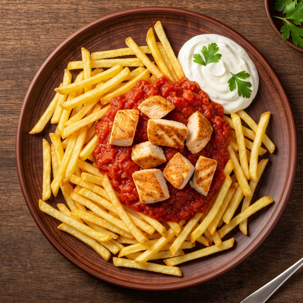 Anne Usulü Tavuklu Çökertme Kebabı
