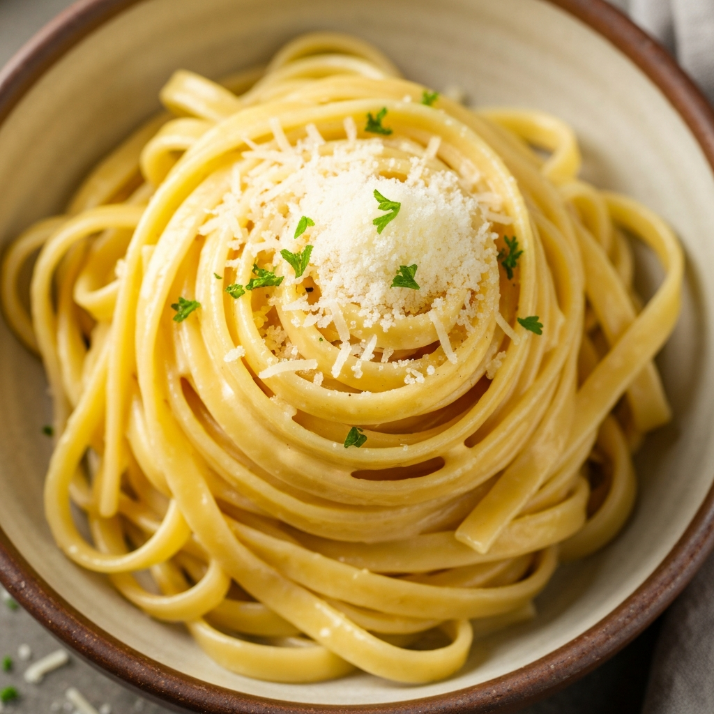 Anne Usulü Tavuklu Fettuccine Alfredo