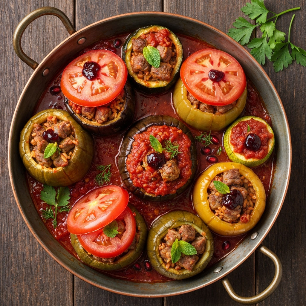 Anadolu Usulü Etli Karışık Dolma