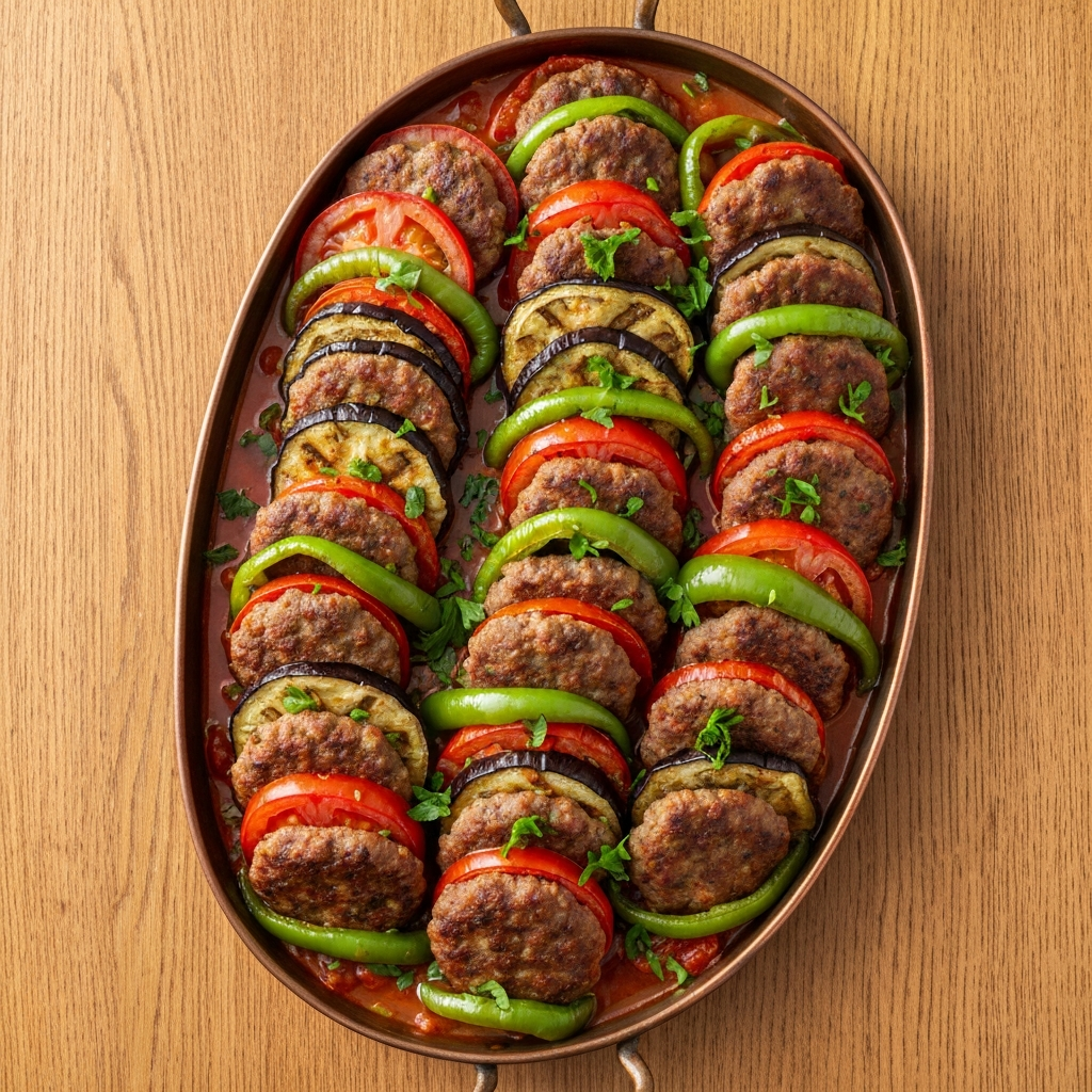 Geleneksel Fırında Patlıcan Kebabı