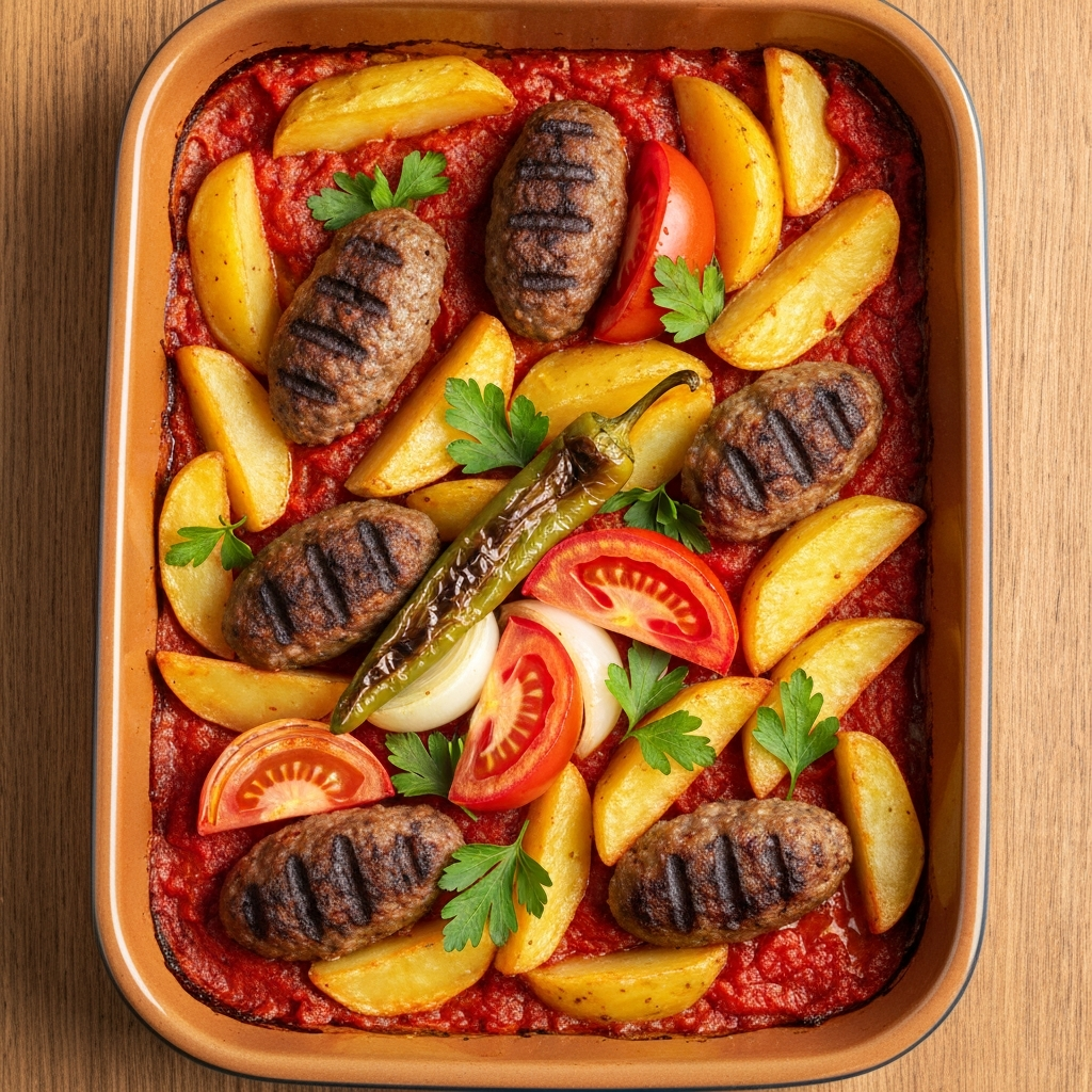 Geleneksel Fırında Köfte Patates