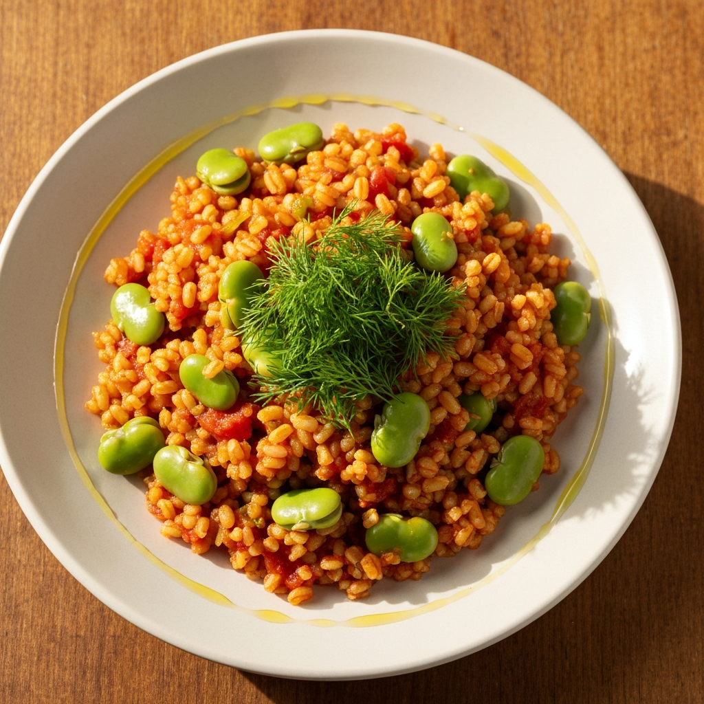 Baklalı Bulgur Pilavı