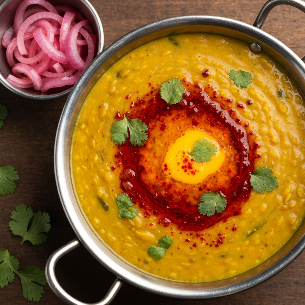 Dhaba Usulü Chana ve Toor Dal