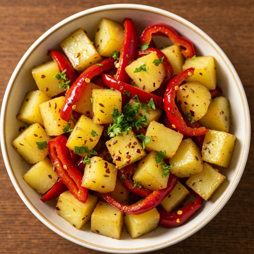 Zeytinyağlı Kapya Biberli Patates