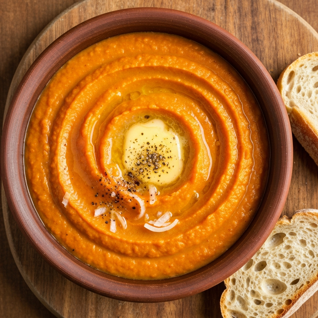 Geleneksel Domatesli Mercimek Çorbası