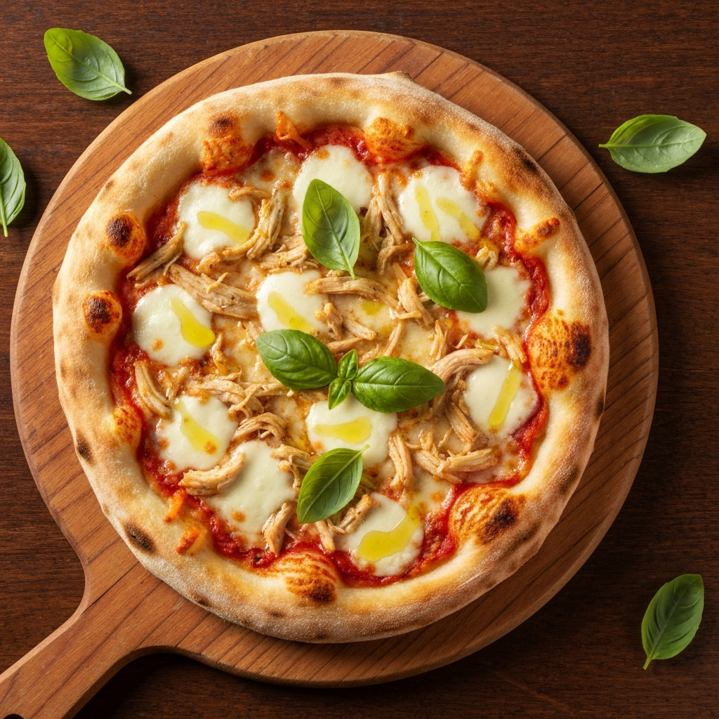 Anne Usulü Tavuklu Pizza