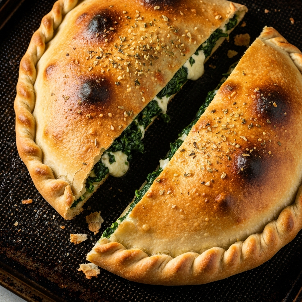 Anne Usulü Ispanaklı Calzone