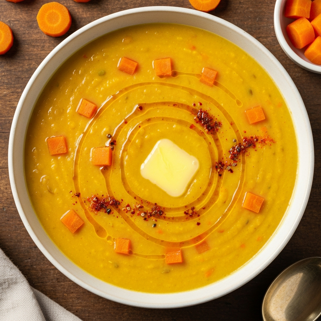 Altın Renginde Mercimek Çorbası