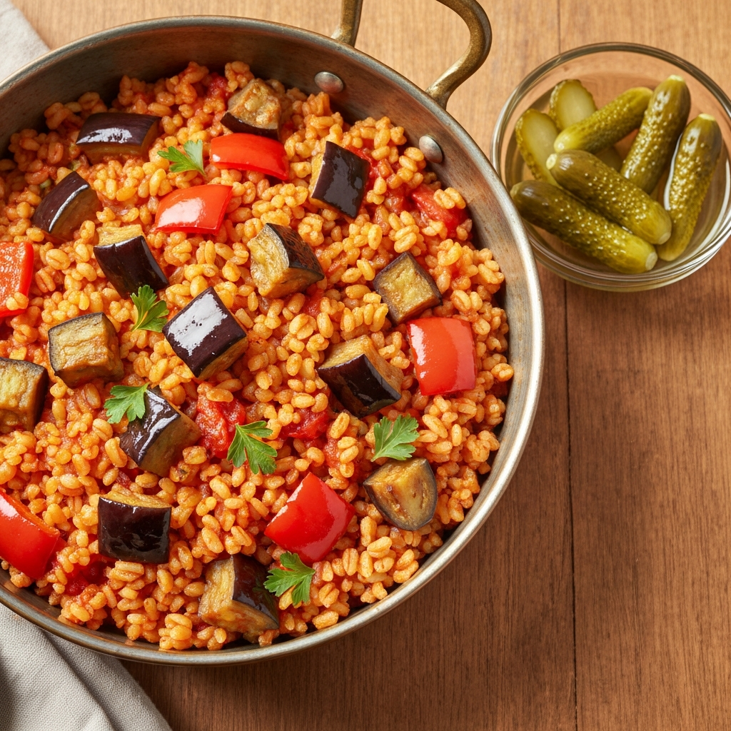 Anadolu Usulü Sebzeli Bulgur Pilavı