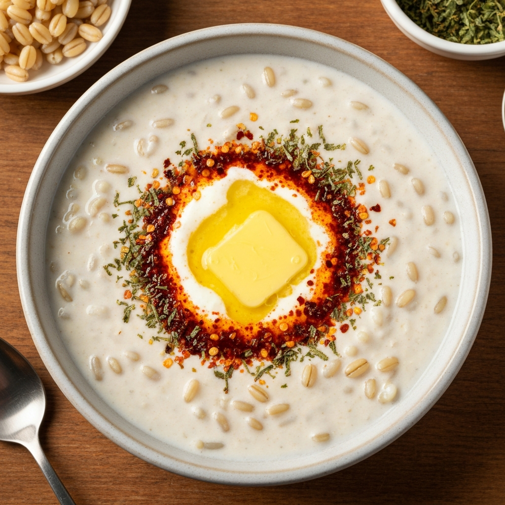 Geleneksel Buğdaylı Yoğurt Çorbası