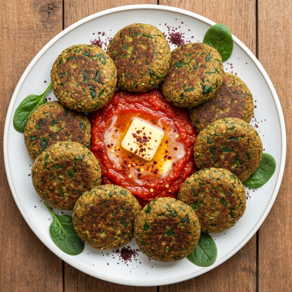 Ispanaklı Bulgur Köftesi