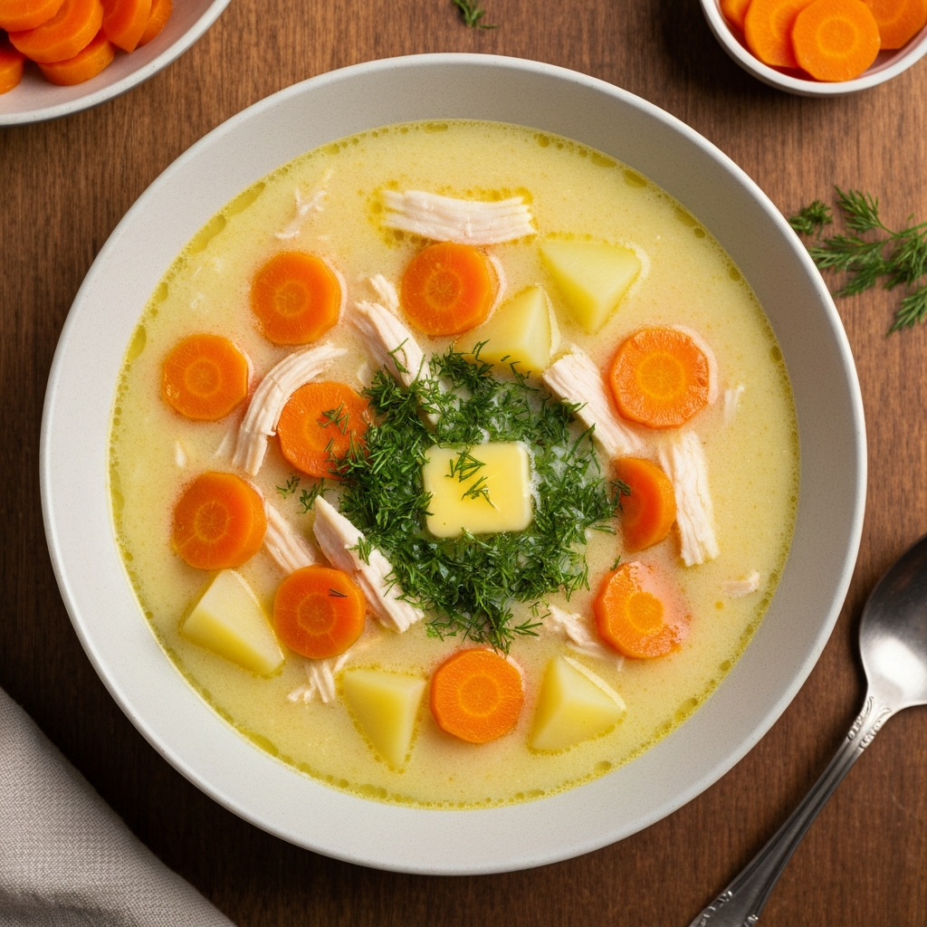 Havuçlu ve Patatesli Tavuklu Aşçı Çorbası