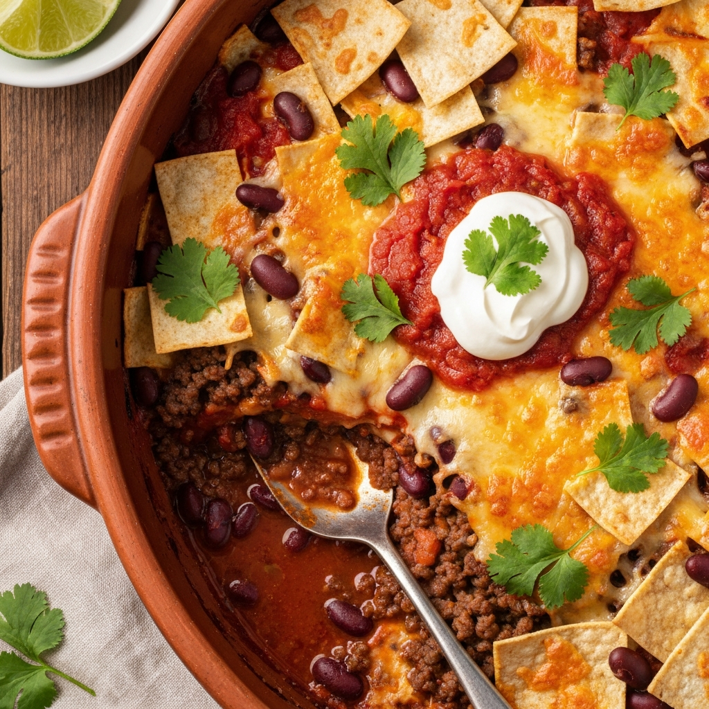 Kolay Kıymalı Tortilla Güveci