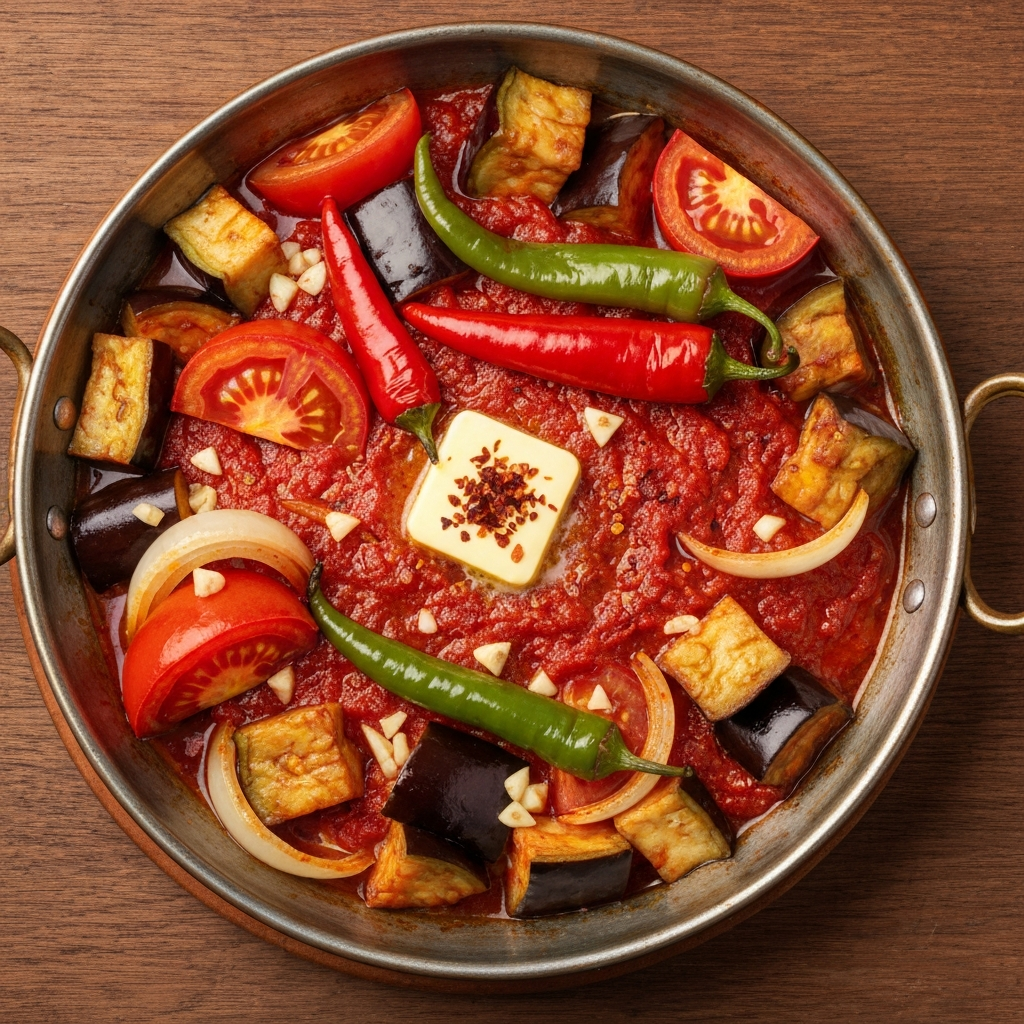 Geleneksel Patlıcanlı Belen Tava