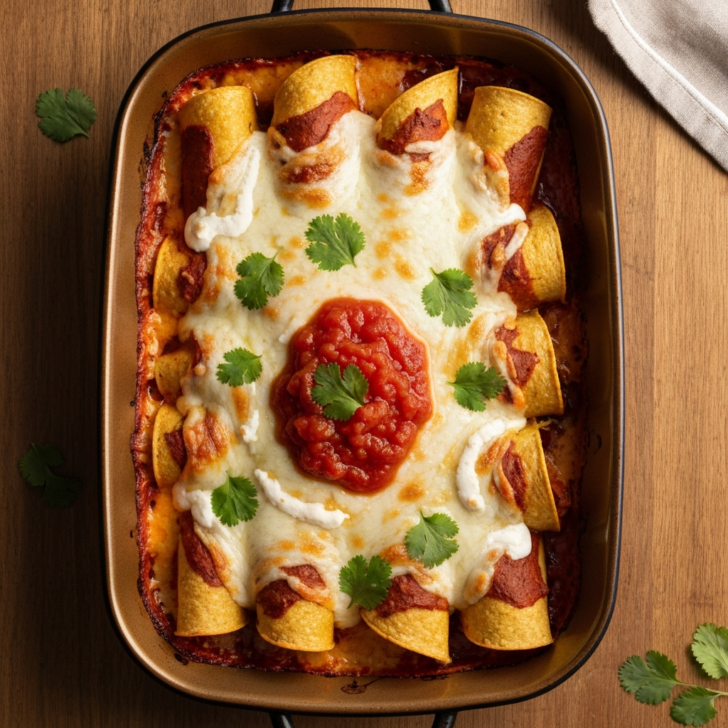 Anne Usulü Kıymalı Enchiladas