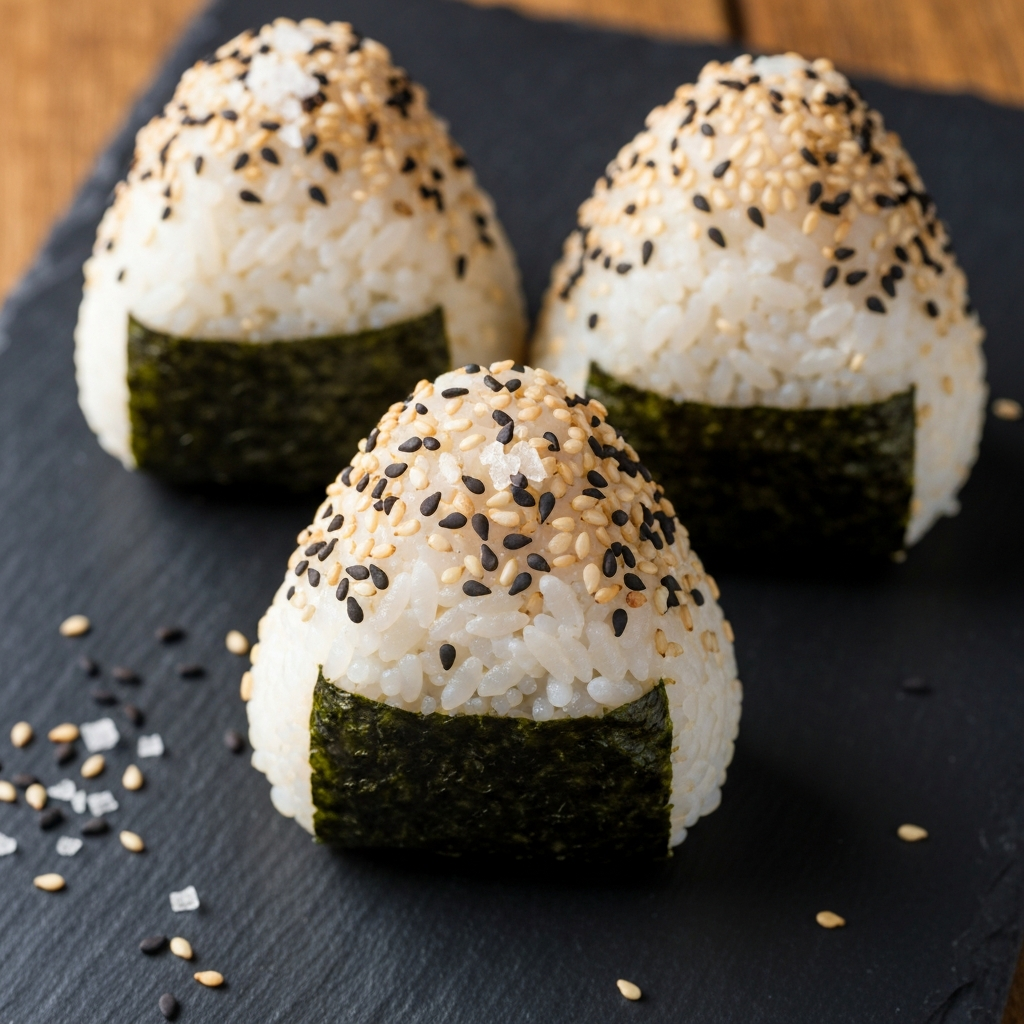 Sütlü ve Susamlı Gomashio Onigiri