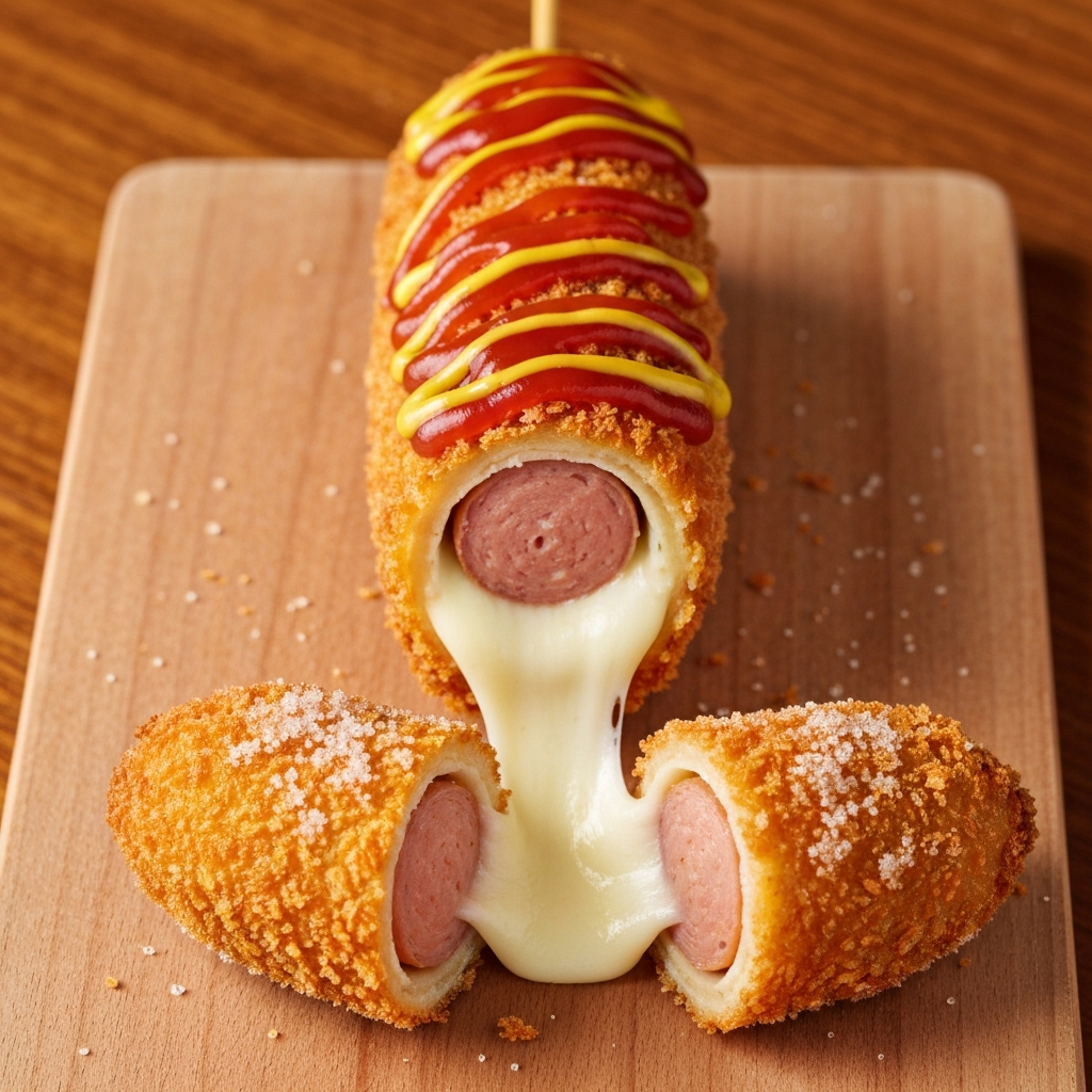 Peynirli ve Sosisli Chapssal Hotdog