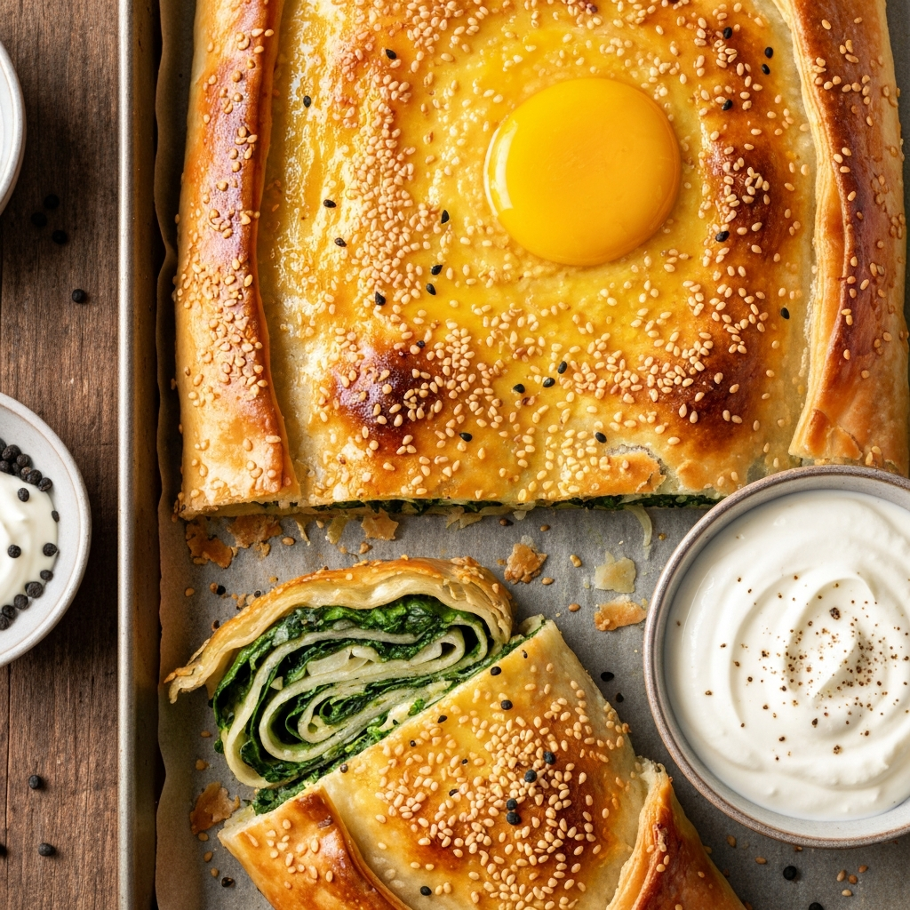 Hazır Yufkadan Ispanaklı Börek