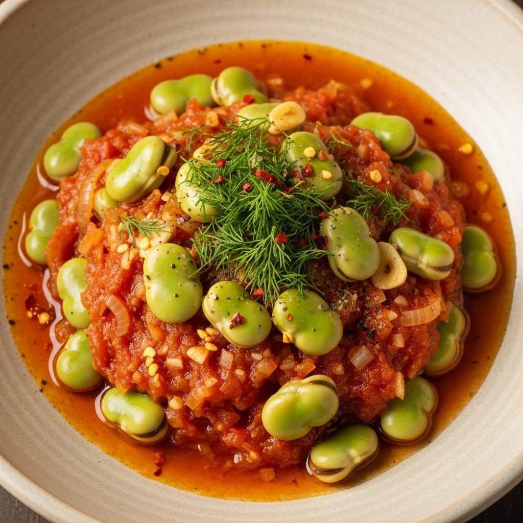 Zeytinyağlı Kuru Bakla Yemeği
