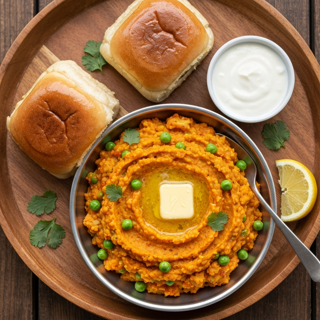 Karnabaharlı ve Patatesli Pav Bhaji