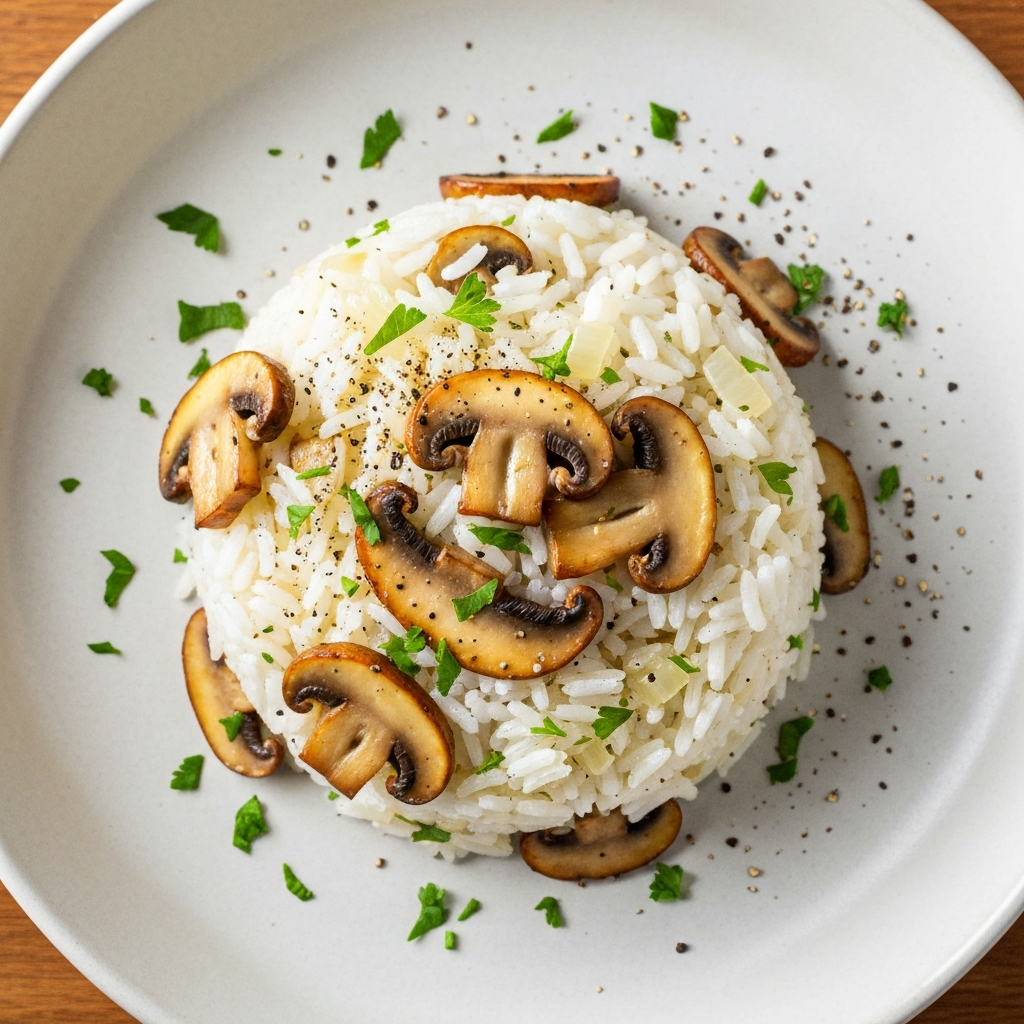 Mantarlı Basmati Pilavı