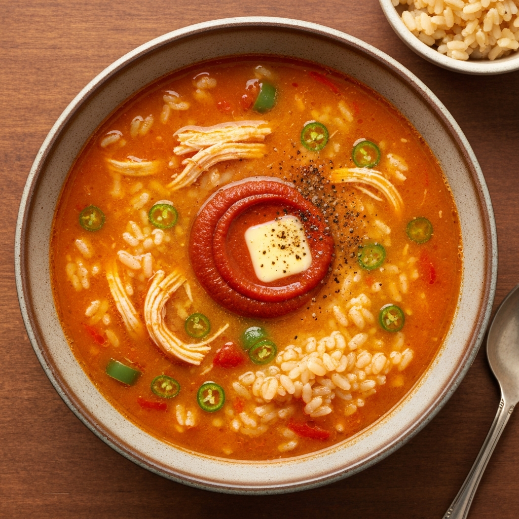 Salçalı Pirinçli Tavuk Çorbası