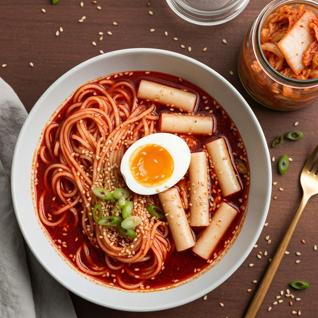 Lahana Turşulu ve Yumurtalı Ramyeon