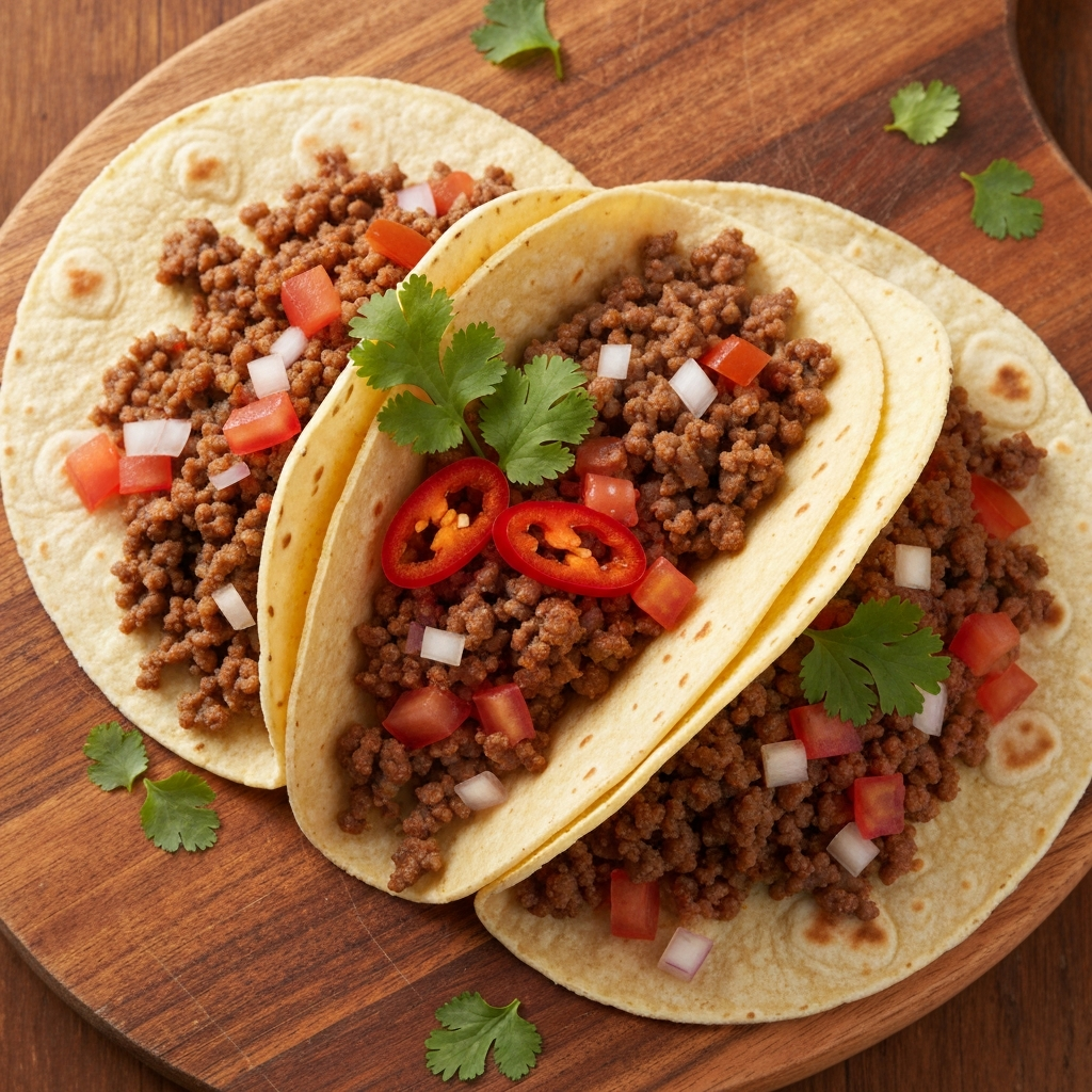 Anne Usulü Kıymalı Tacos