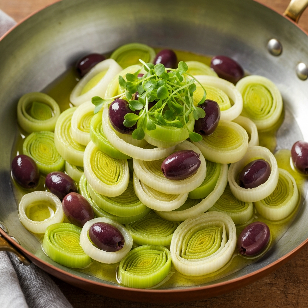 Zeytinli ve Pırasalı Kavurma