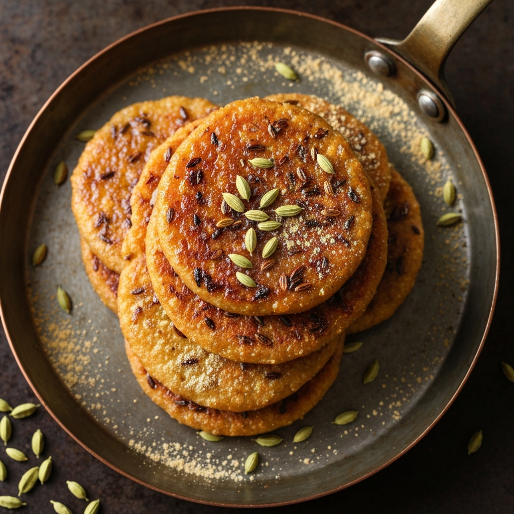 Jaggery ve Rezene Tohumlu Geleneksel Pooda