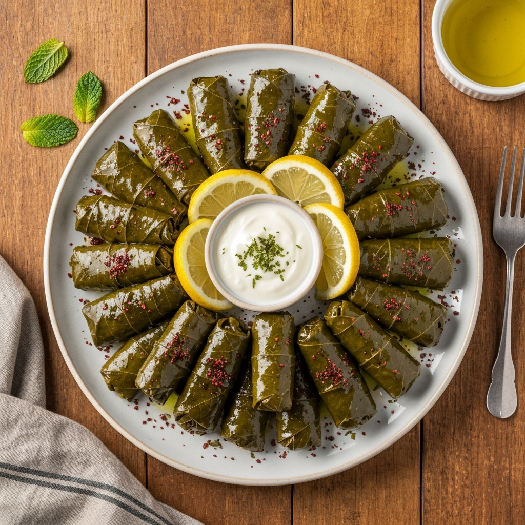 Tavuklu ve Pirinçli Asma Yaprağı Sarması