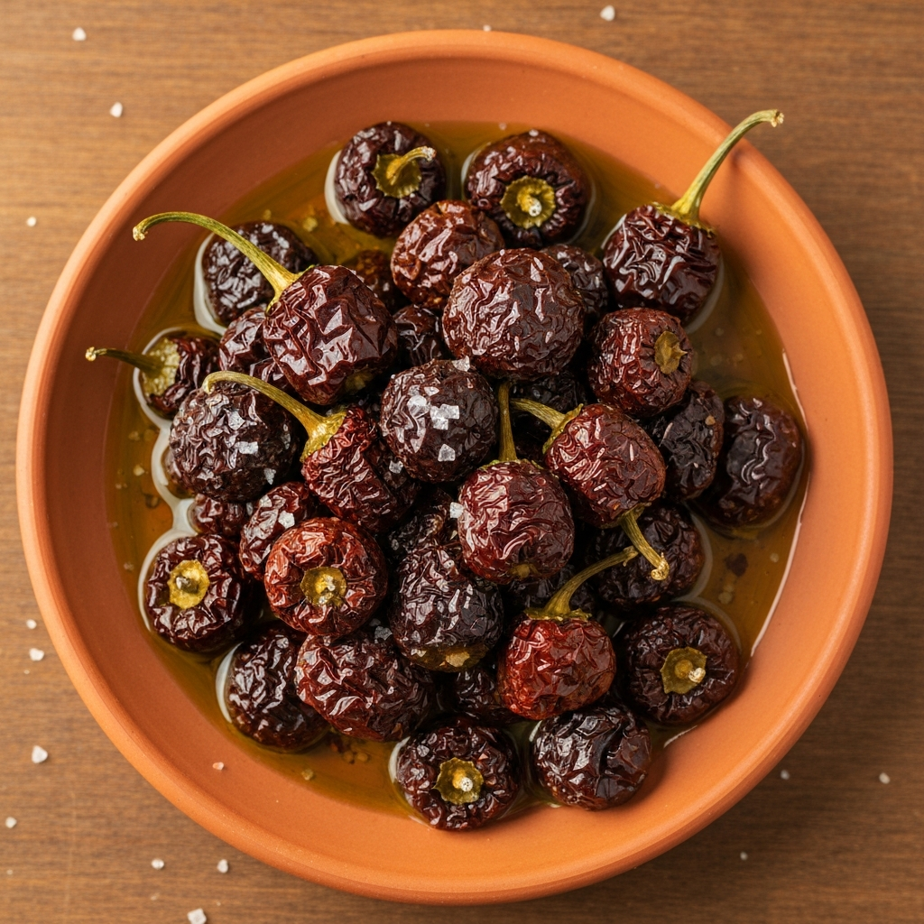 Zeytinyağlı Kuru Biber Kavurması
