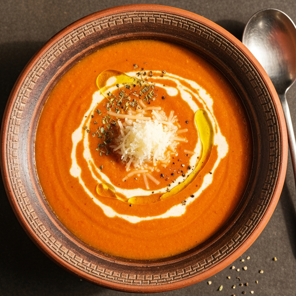 Peynirli ve Domates Soslu Osmanlı Çorbası