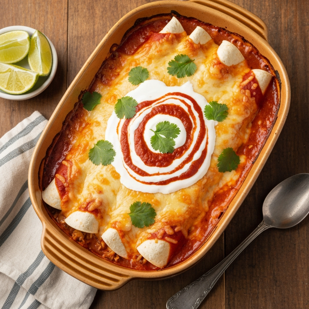 Tavuklu ve Sebzeli Enchilada