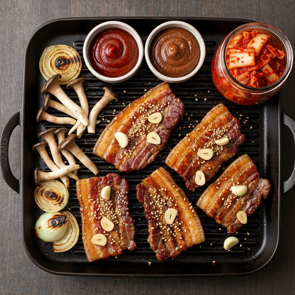 Samgyeopsal ve Sebze Şöleni