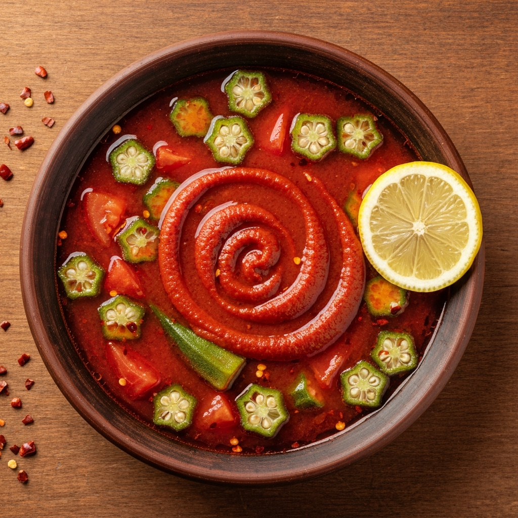Geleneksel Bamya Çorbası
