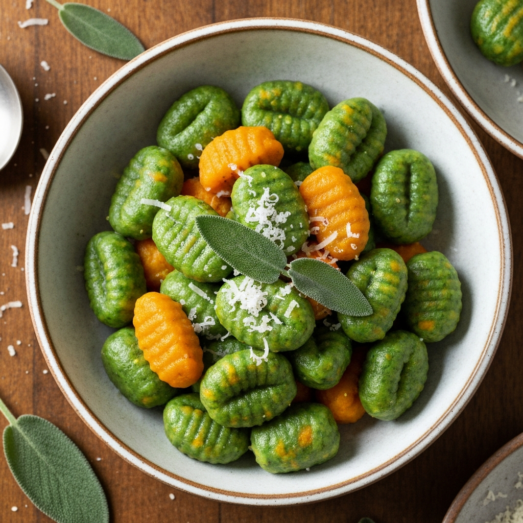 Anne Usulü Ispanaklı Tatlı Patates Gnocchi