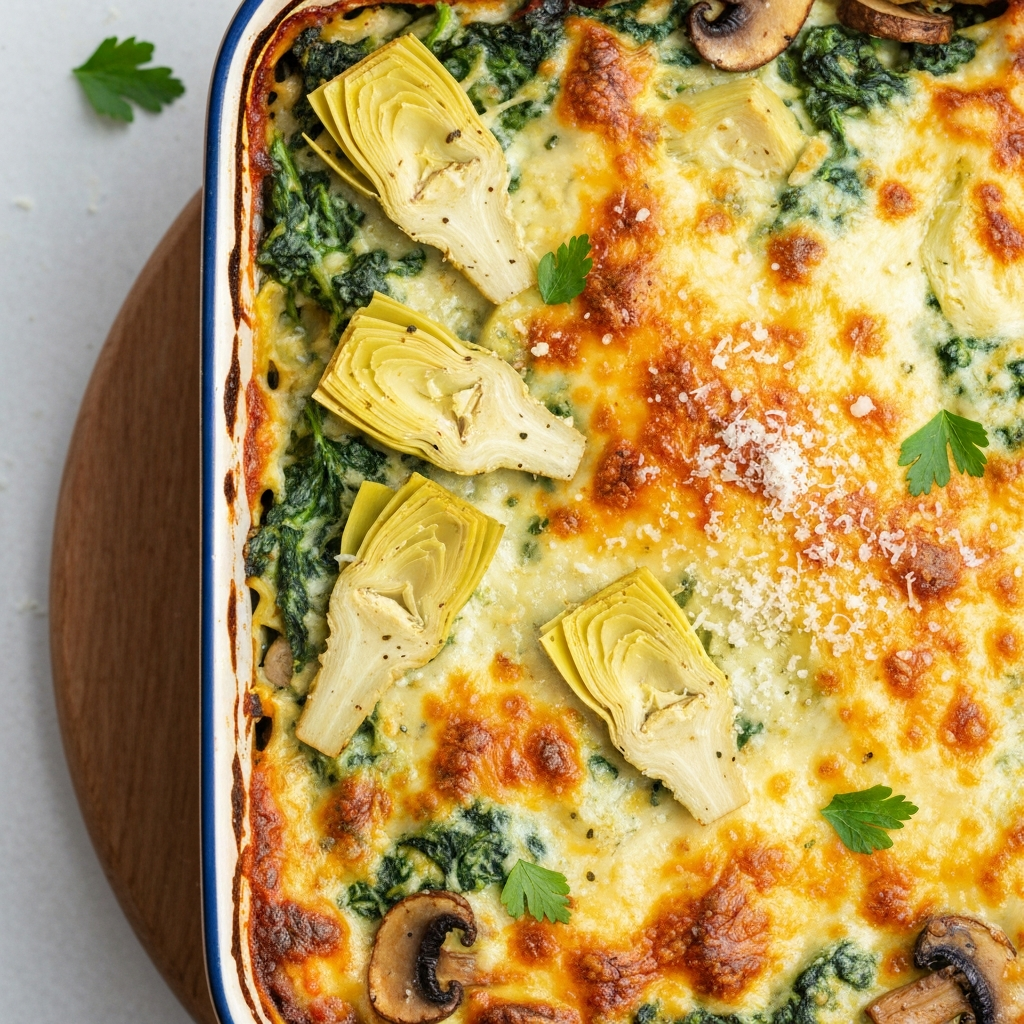 Anne Usulü Enginar ve Ispanaklı Pappardelle
