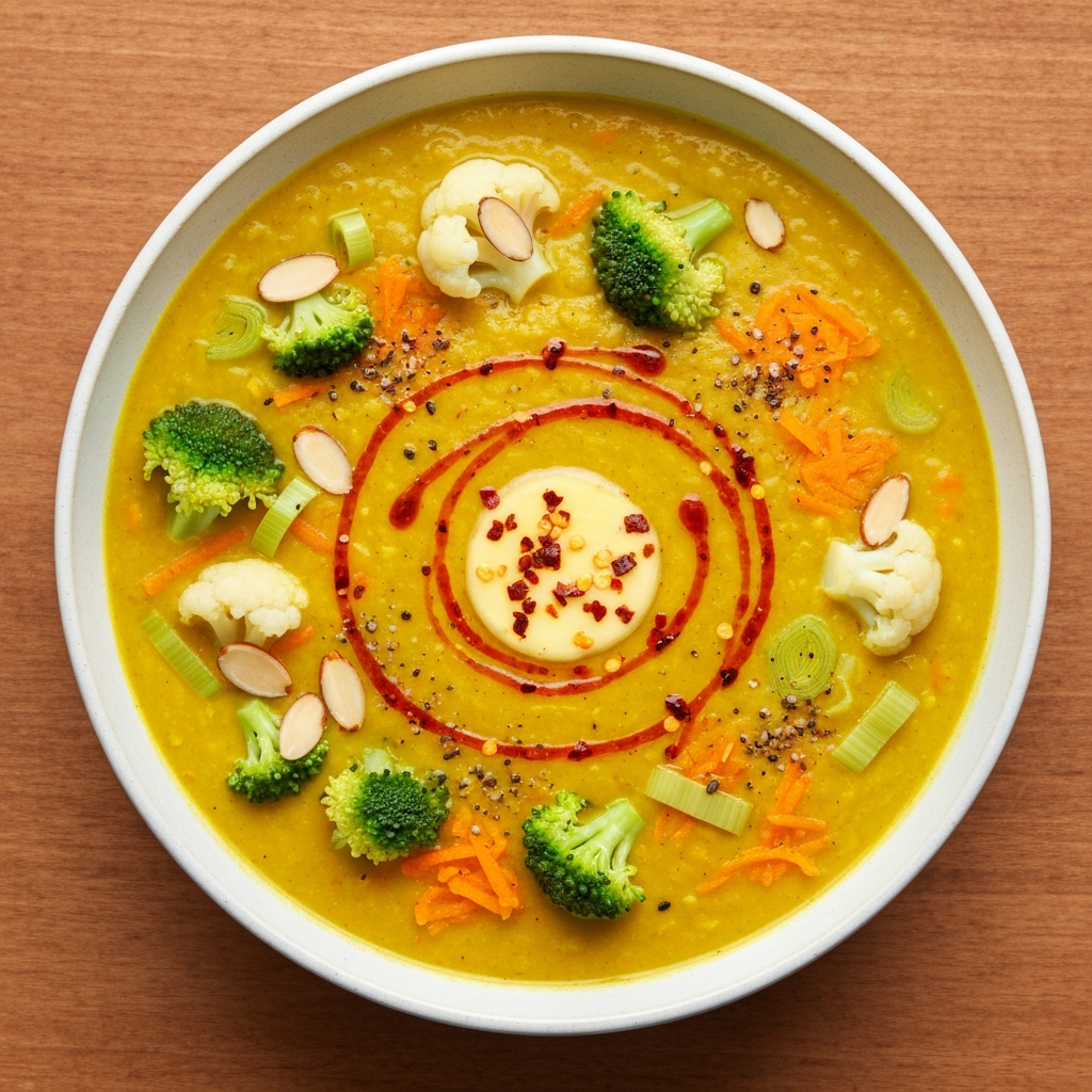 Portakallı Bademli Sebzeli Mercimek Çorbası
