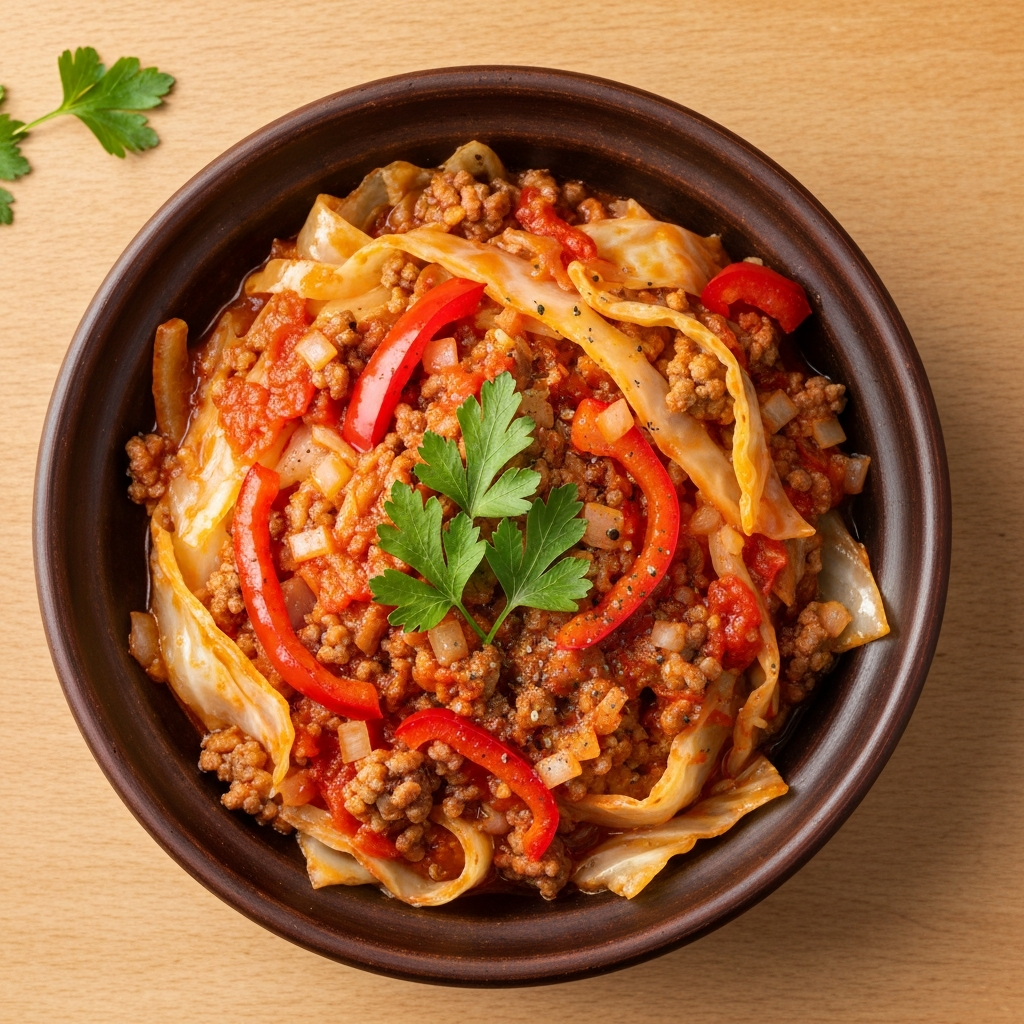 Anatolian Cabbage and Ground Meat Kapuska