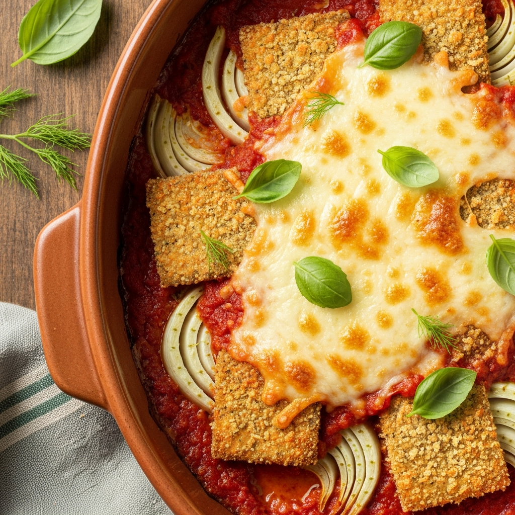 Anne Usulü Rezene ve Tofu Parmigiana