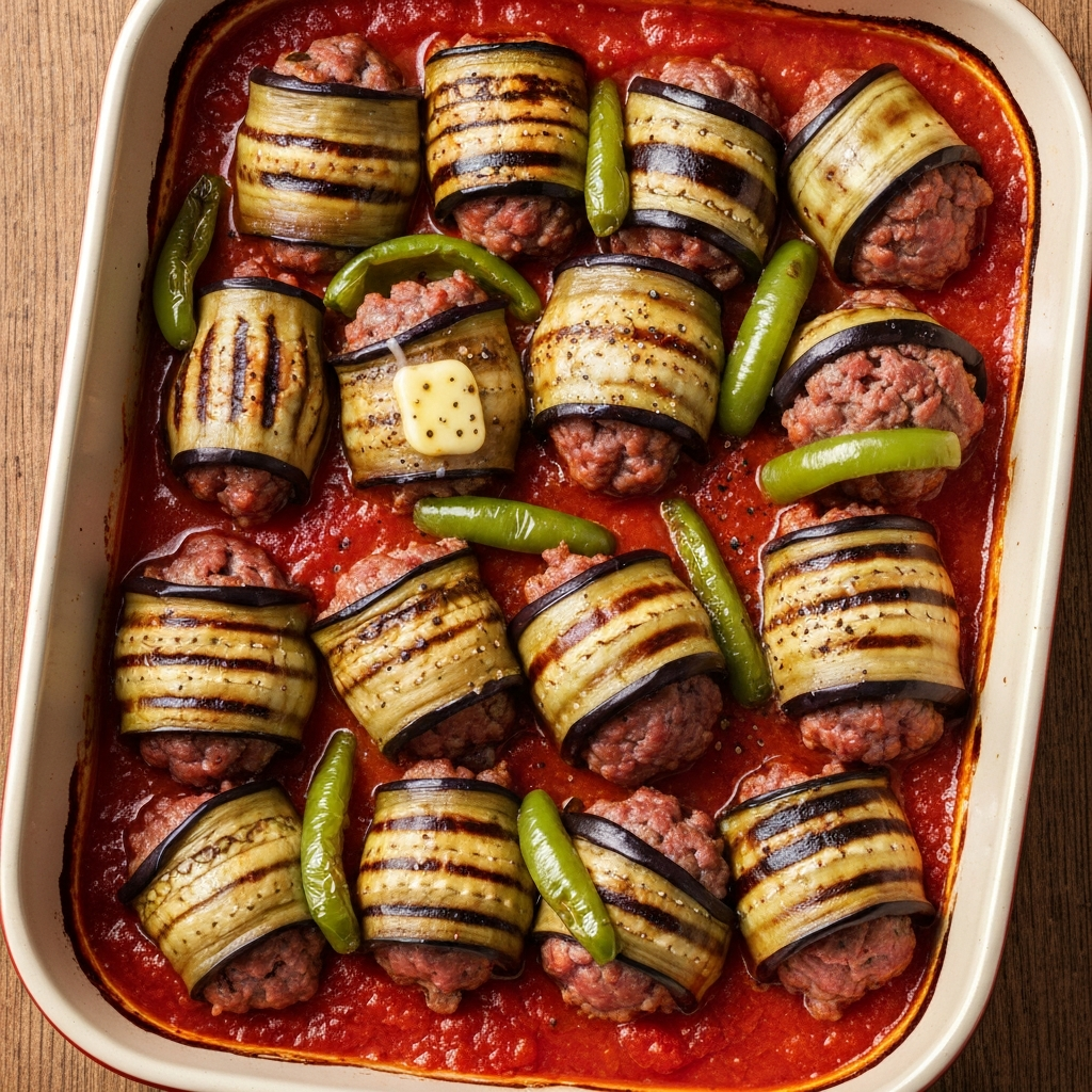 Geleneksel Patlıcan Sarma