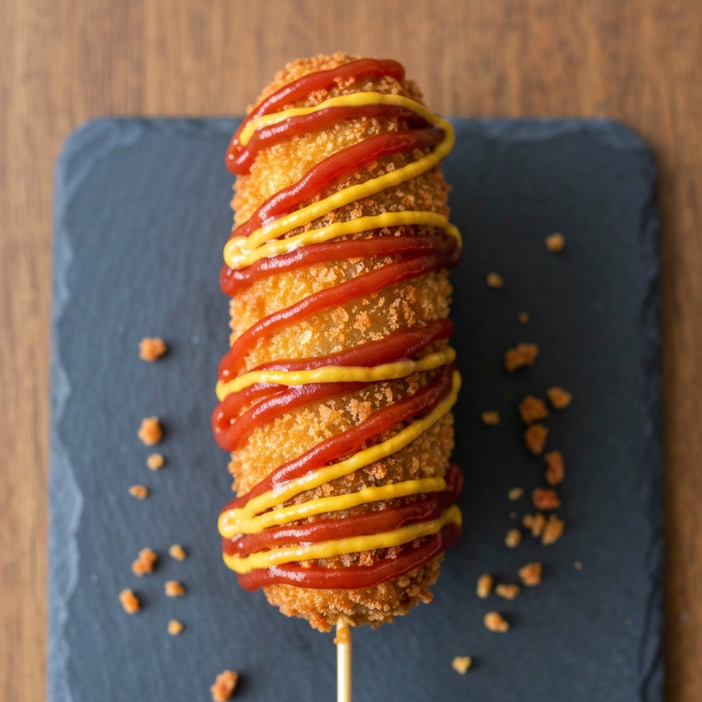 Kore Usulü Peynirli Mozzarella Hotdog