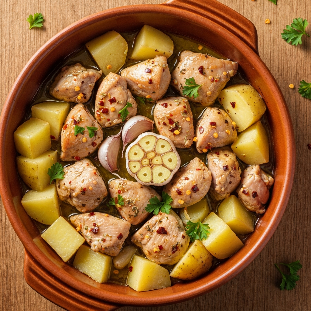Tavuklu Patates Güveç