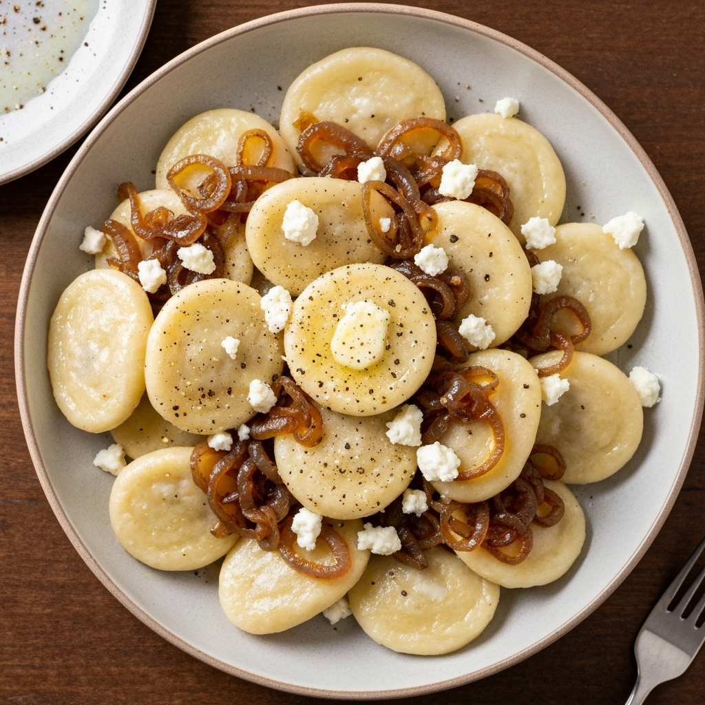 Peynirli Soğanlı Halusky