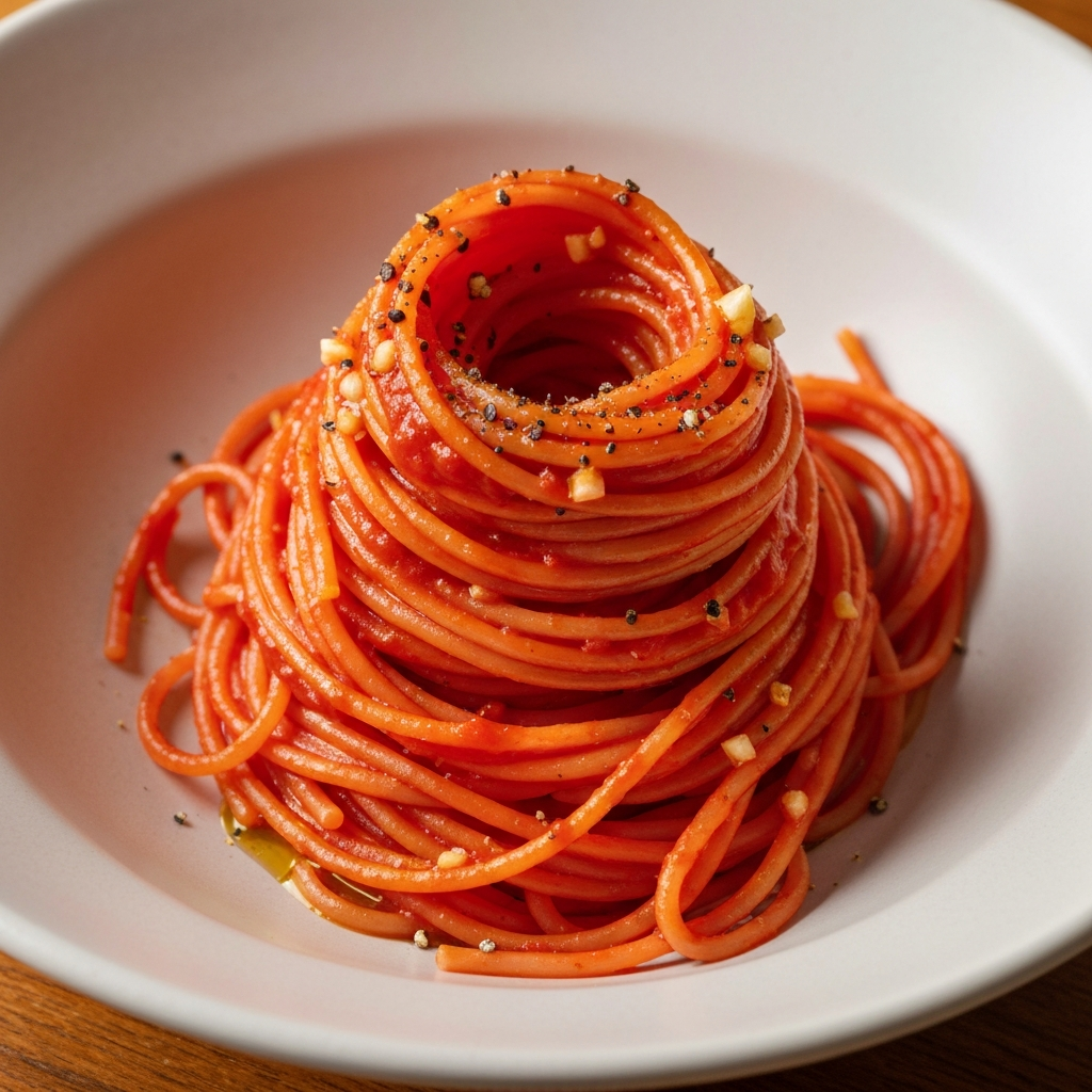Anadolu Usulü Salçalı Spagetti
