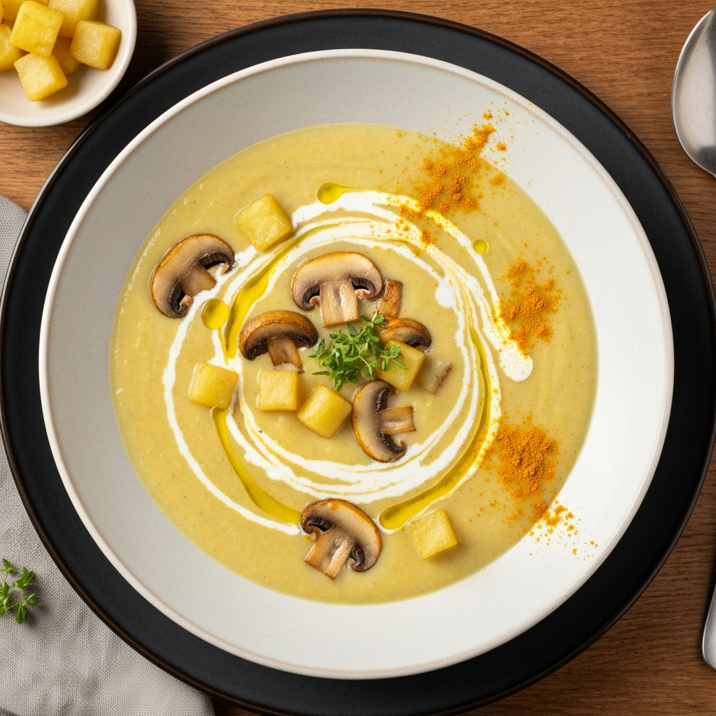 Mantarlı Patates Çorbası