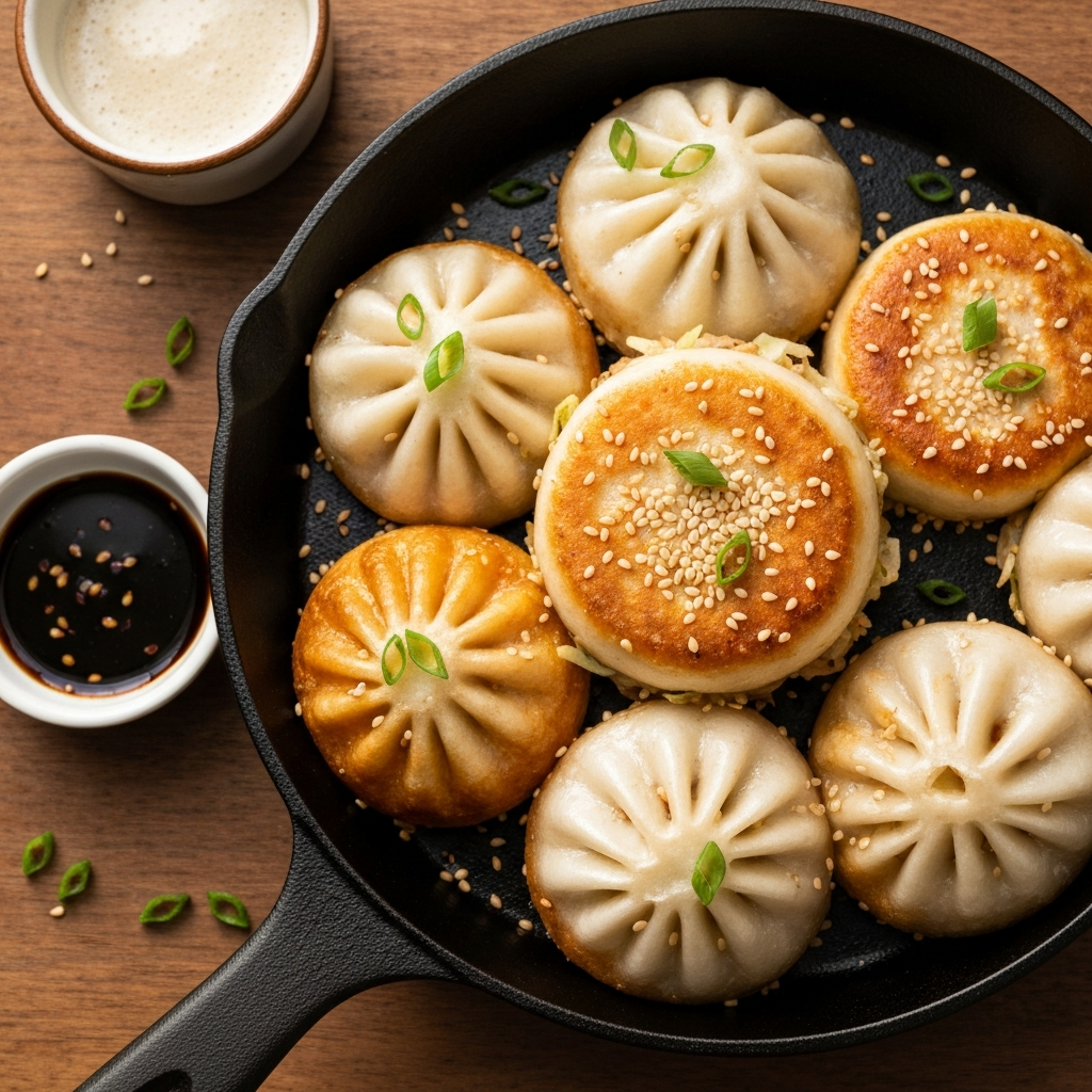Fujian Pan-Fried Buns (Jian Bao)