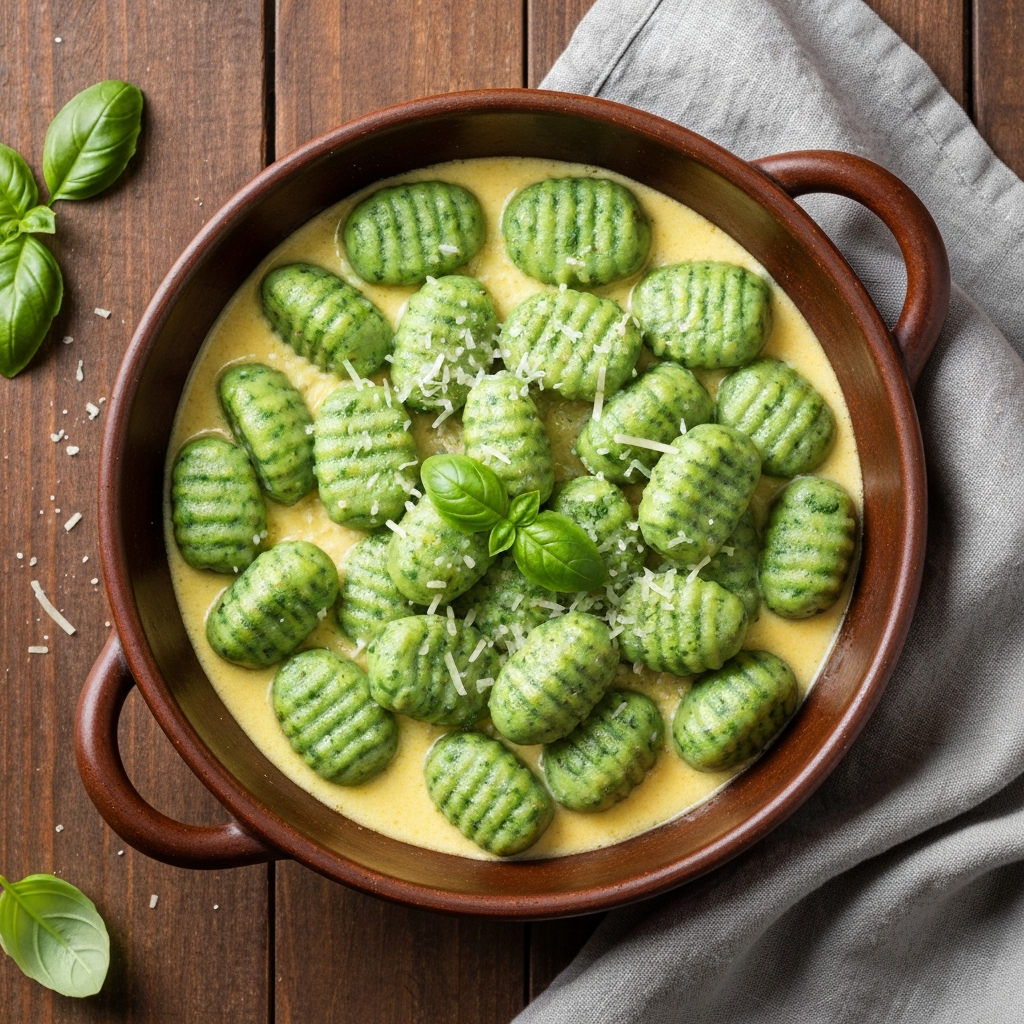 Anne Usulü Ispanaklı Gnocchi
