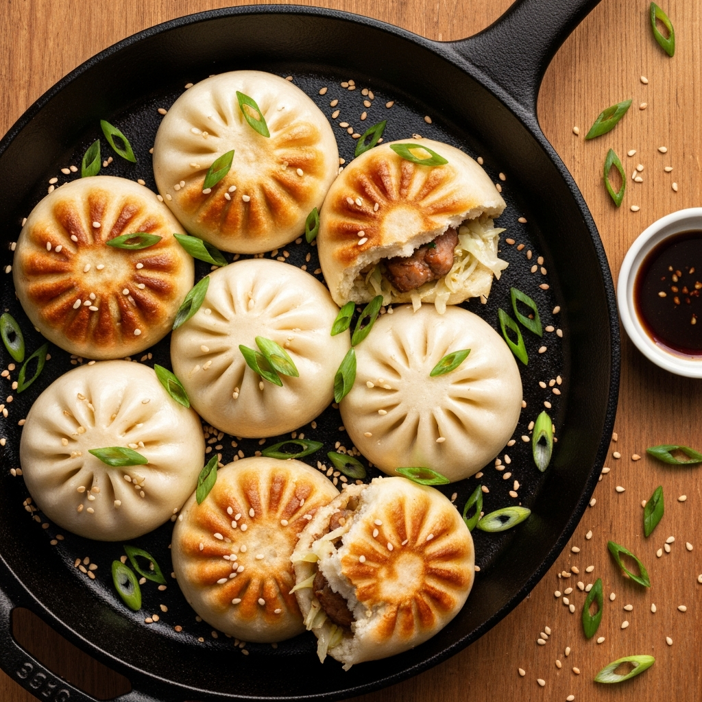 Fujian Pan-Fried Buns (Jian Bao)